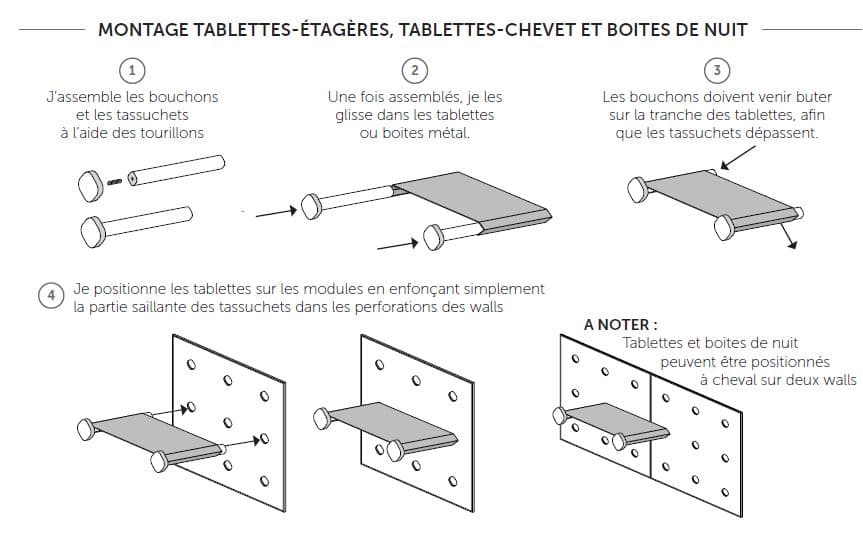 Montage mobilier suspendu Noctys