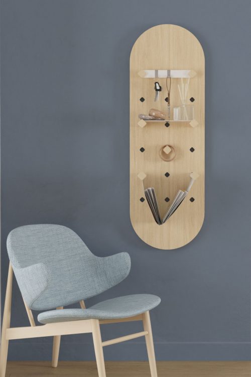 Module mural pegboard d'entrée Capsule Noctys