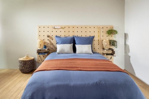 SWTHM Lot de 12 butées de lit réglables pour mur, tête de lit, bouchons  anti-secousses, stabilisateur de lit télescopique, noir, facile à installer